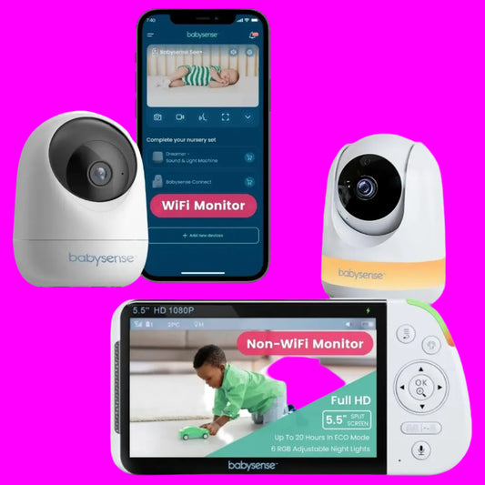 Babysense 3MP/Full HD Video Baby Monitor Bundle-2 Cameras