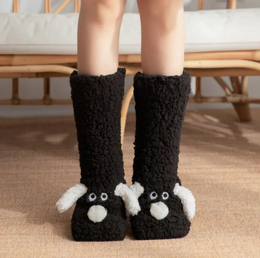 Fuzzy Ones Ladies Doggie Socks