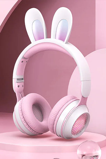 Bunny Beats Wireless Headphones with RGB LED for Kids